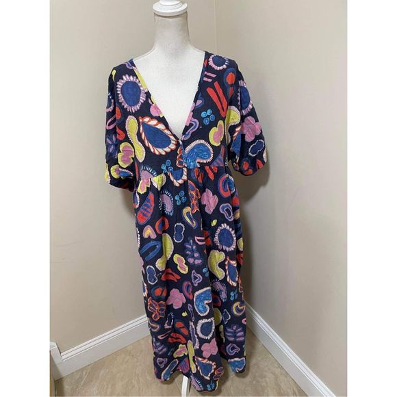 Ottod’Ame Blu Abito Midi Dress Size 6 - Picture 5 of 10